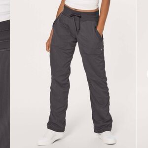 Lululemon Dance Studio Pant iii Lined Size 8 Dark Carbon Gray